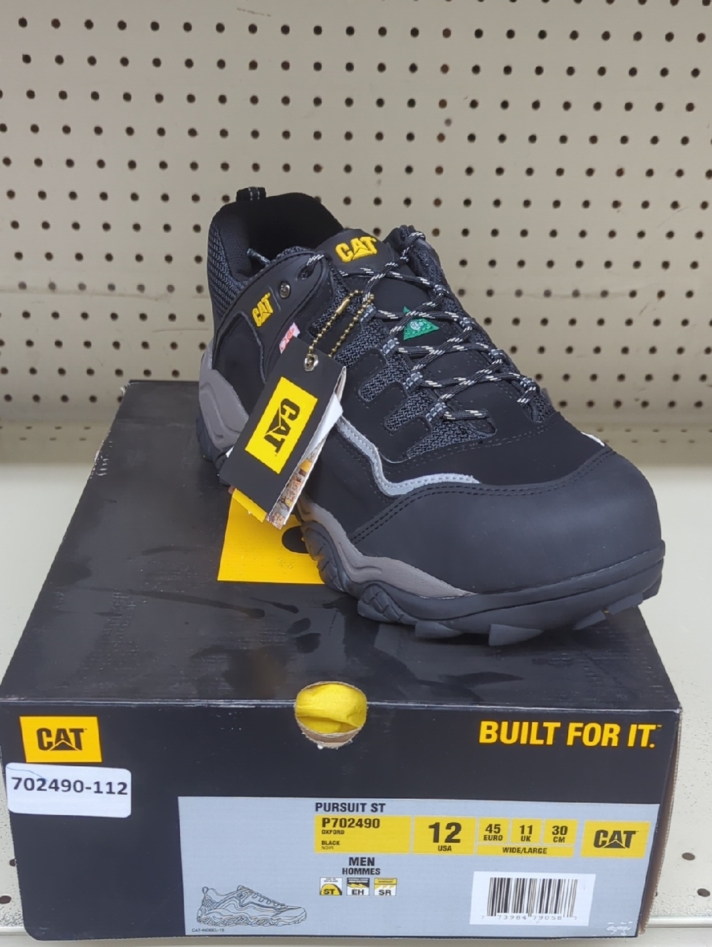 Men's Black Work Shoe CAT